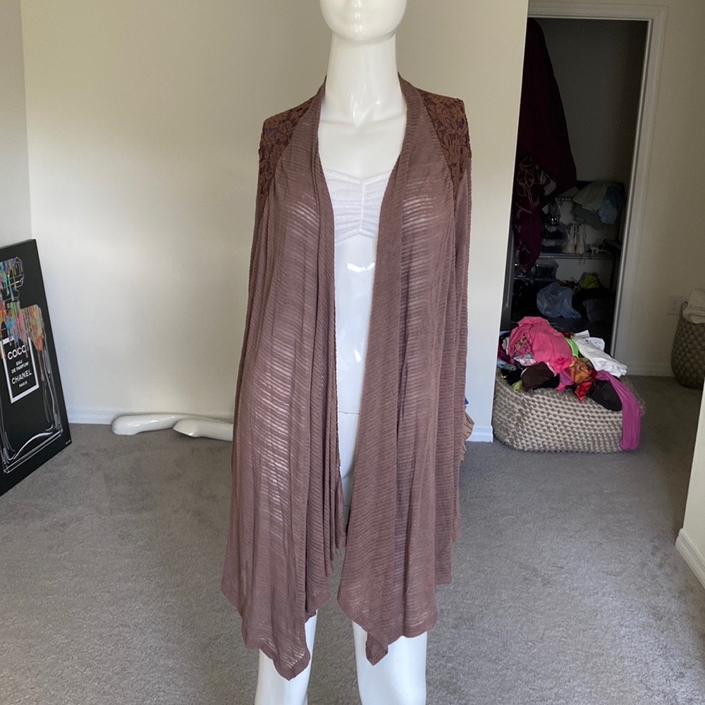NWOT BOBEAU OPEN CARDIGAN TOP SIZE 2X